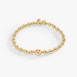 Emoji Heart Eyes Smiley Face Stretch Bracelet