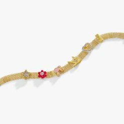 Barbie™ Multicharm Mesh Chain Bracelet -Alex And Ani Bracelets Shop AS758123SG1