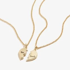 Best Friends Charm Necklace, Set Of 2 -Alex And Ani Bracelets Shop Best Friends Charm Necklace Set 2 III Gold Front A21ENBFSG