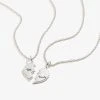 Best Friends Charm Necklace, Set Of 2 -Alex And Ani Bracelets Shop Best Friends Charm Necklace Set 2 III Silver Front A21ENBFSS