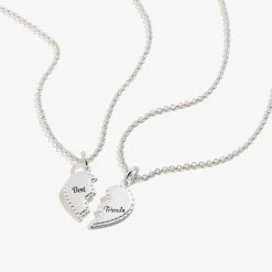 Best Friends Charm Necklace, Set Of 2