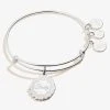 Bride Charm Bangle -Alex And Ani Bracelets Shop Bride Charm Bangle Silver Front A21EBBRIDESS