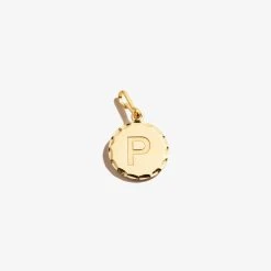 Initial P Charm -Alex And Ani Bracelets Shop CS20INT16G FRONT
