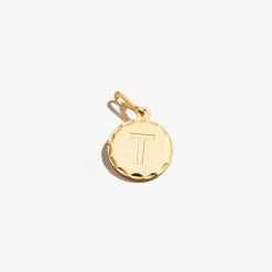 Initial T Charm 10 Initial T Charm -Alex And Ani Bracelets Shop CS20INT20G FRONT V2