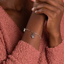 Pavé Paw Print Of Love Charm -Alex And Ani Bracelets Shop CS20PVPAWG PavePrintsofLoveCharm HOLIDAY ECOMM ALTS