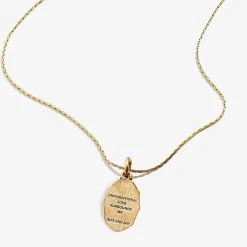 Cross Embossed Charm Necklace 11 Cross Embossed Charm Necklace -Alex And Ani Bracelets Shop Cross Embossed Charm Necklace IV Gold Back A21ENCRSRG