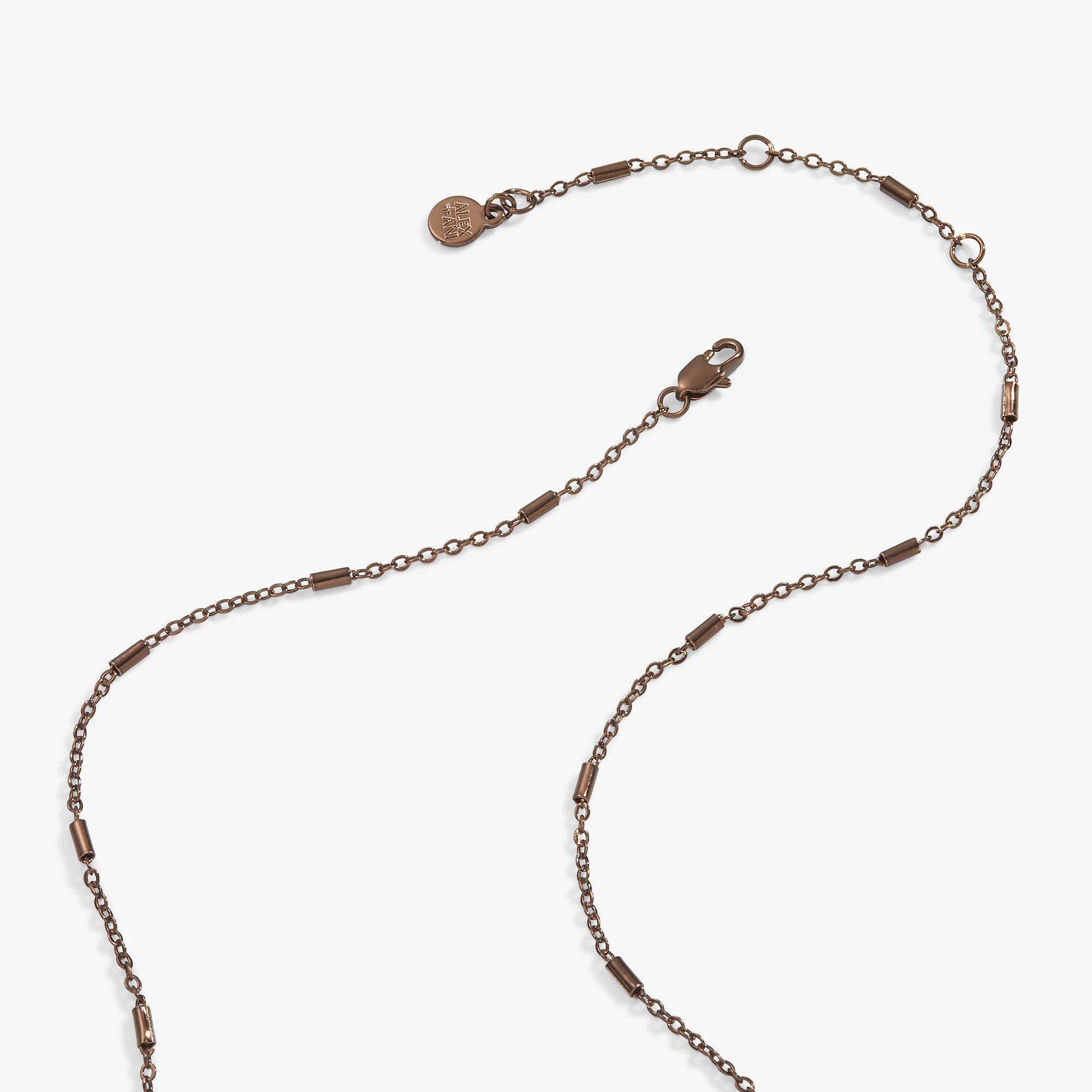 Crystal Bezel Adjustable Chain Necklace 4 Crystal Bezel Adjustable Chain Necklace - Image 2