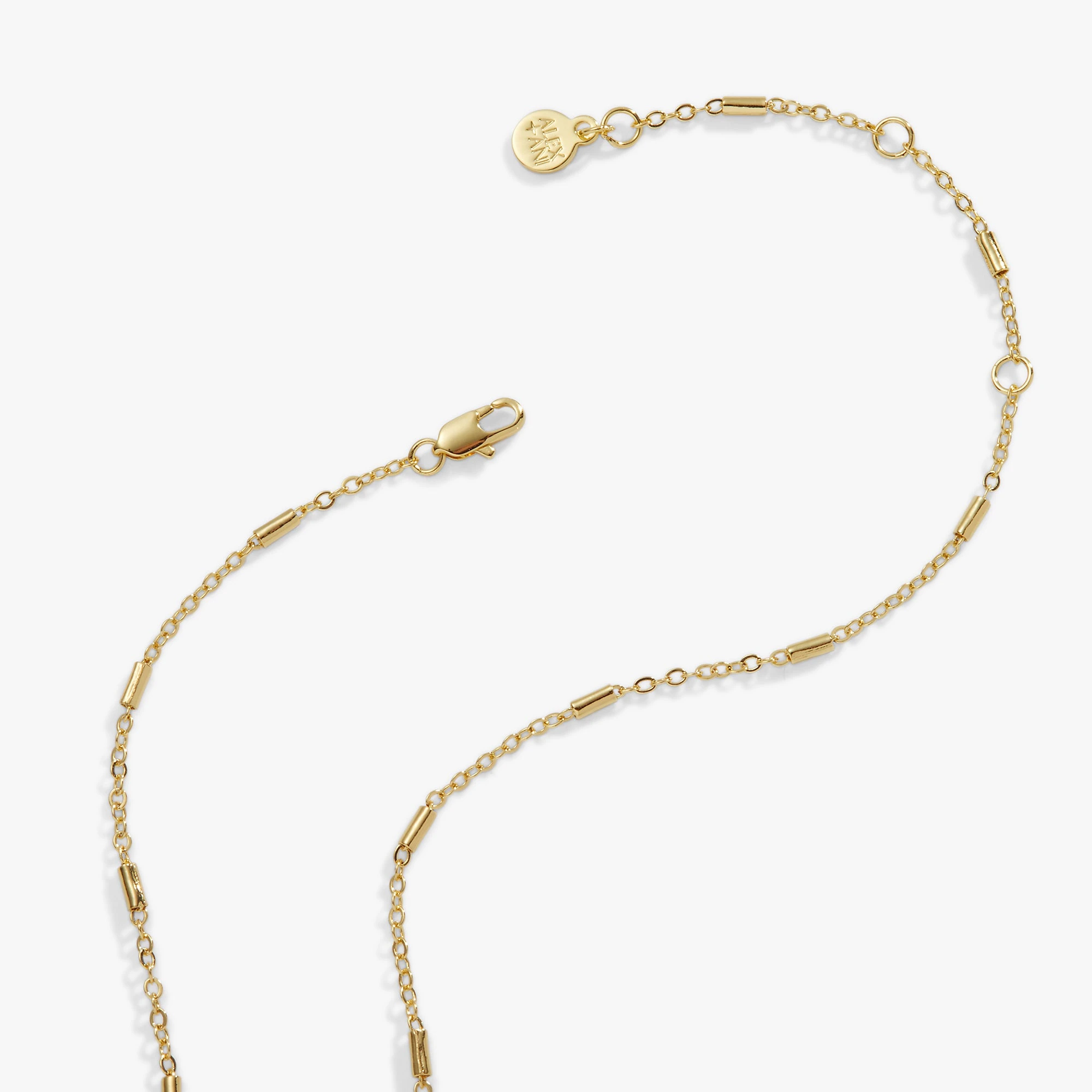 Crystal Bezel Adjustable Chain Necklace 8 Crystal Bezel Adjustable Chain Necklace - Image 6