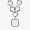 Engravable Square Charm Chunky Chain Bracelet -Alex And Ani Bracelets Shop EN21EBCHNRS
