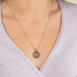 Elephant Embossed Charm Necklace 13 Elephant Embossed Charm Necklace -Alex And Ani Bracelets Shop Elephant Embossed Charm Necklace Gold Model A21ENELERG