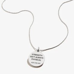 Elephant Embossed Charm Necklace 11 Elephant Embossed Charm Necklace -Alex And Ani Bracelets Shop Elephant Embossed Charm Necklace Silver Back A21ENELERS