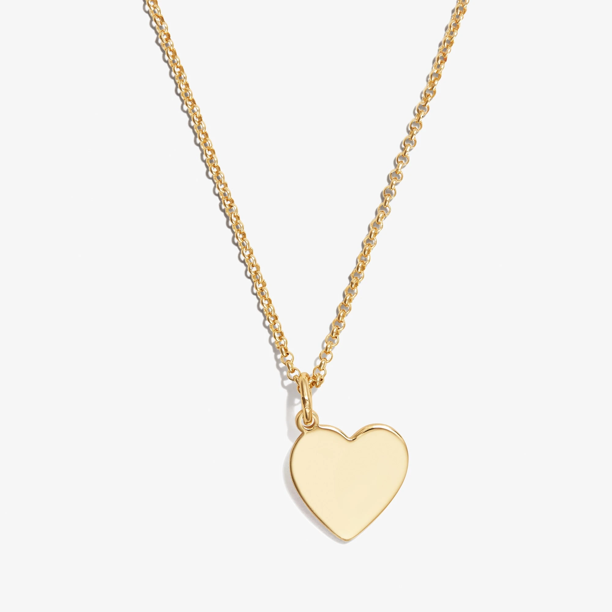 Engravable Heart Charm Necklace, 21'' 7 Engravable Heart Charm Necklace, 21'' - Image 5