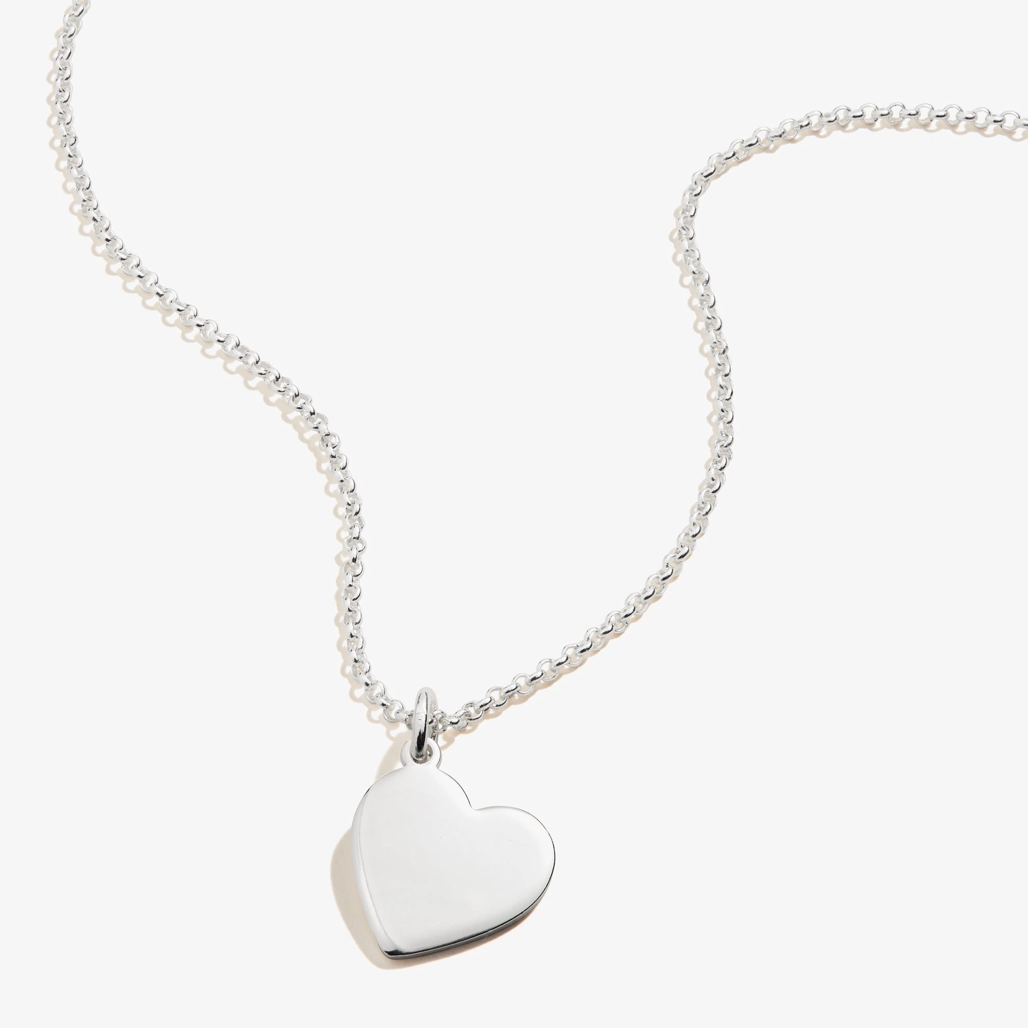 Engravable Heart Charm Necklace, 21'' 5 Engravable Heart Charm Necklace, 21'' - Image 3