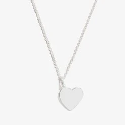 Engravable Heart Charm Necklace, 21''