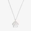 Engravable Paw Print Charm Necklace, 21'' -Alex And Ani Bracelets Shop Engravable Paw Print Charm Necklace Shiny Silver Front02 EN21ENPWSS