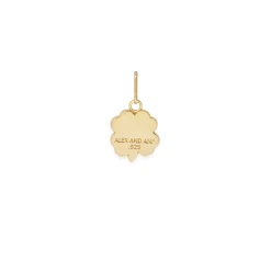 Four Leaf Clover Charm -Alex And Ani Bracelets Shop Four Leaf Clover Charm Gold Back CS17CFLCG