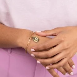 Frida Kahlo Portrait Charm Bangle Bracelet -Alex And Ani Bracelets Shop Frida Kahlo Portrait Charm Bangle Gold Model AS21EBFK2RG