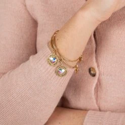 Mother Daughter Charm Bangles, Set Of 2 -Alex And Ani Bracelets Shop Friend Mentor Charm Bangle Set 2 Gold Model A21MDAYSETSG