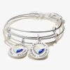 Mother Daughter Charm Bangles, Set Of 2 1 Mother Daughter Charm Bangles, Set Of 2 -Alex And Ani Bracelets Shop Friend Mentor Charm Bangle Set 2 Silver Stack 1 A21MDAYSETSS