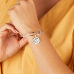 Alex And Ani Bracelets Shop -Alex And Ani Bracelets Shop Happy Retirement Charm Bangle Silver Model A21EBRETSS