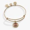 Harry Potter™ Gryffindor House Engravable Charm Bangle -Alex And Ani Bracelets Shop Harry Potter Gryffindor House Engravable Pendant Charm Bangle front AS759923SG