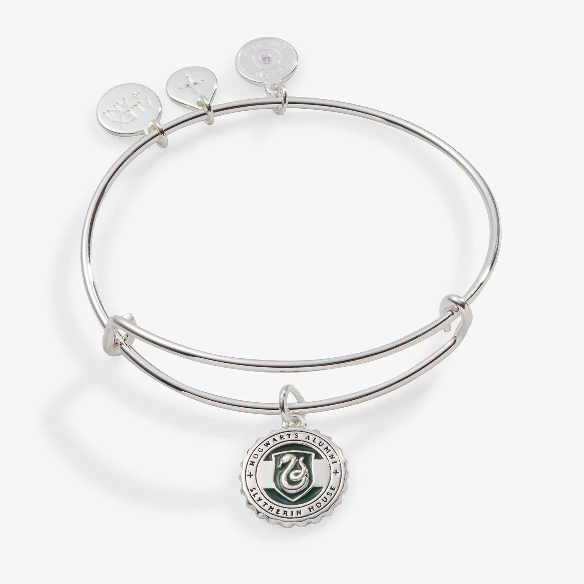 Harry Potter™ Slytherin House Engravable Charm Bangle 3 Harry Potter™ Slytherin House Engravable Charm Bangle