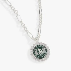 Harry Potter™ Slytherin House Engravable Pendant Necklace, Adjustable