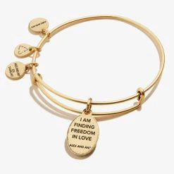 Heart Embossed Charm Bangle 12 Heart Embossed Charm Bangle -Alex And Ani Bracelets Shop Heart Embossed Charm Bangle Gold Back A21EBLOVERG