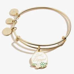 'Just Engaged' Charm Bangle -Alex And Ani Bracelets Shop Just Engaged Charm Bangle Gold Front A21EBJESG