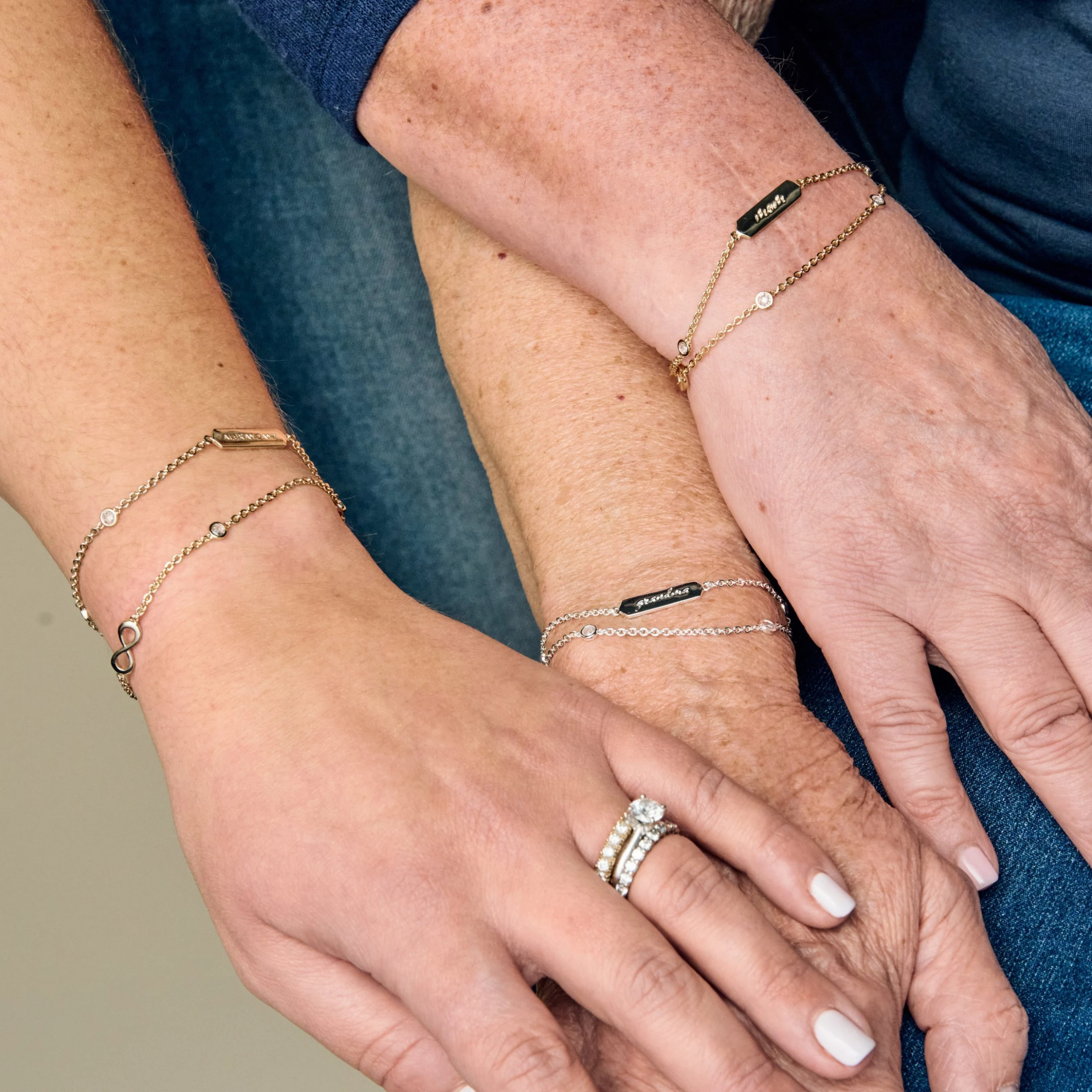 'Daughter' Infinity Chain Bracelet, Adjustable 4 'Daughter' Infinity Chain Bracelet, Adjustable - Image 2