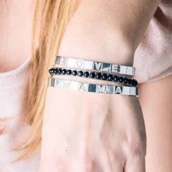 'MAMA' Stretch Bracelet -Alex And Ani Bracelets Shop MOTHERS DAY 2023 Scene 05 Mother and Daughter Rachel Wilkie and Alexa 2064 3421x3421 69dea4e