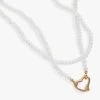 Moonstone Beaded Heart Clasp Necklace -Alex And Ani Bracelets Shop Moonstone Beaded Heart Clasp front Necklace AA767723SAG