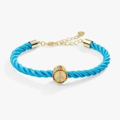 Multicolor Peace Adjustable Cord Bracelet