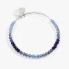 Ombre Faceted Stone Beaded Charm Bangle, Blue 2 Ombre Faceted Stone Beaded Charm Bangle, Blue -Alex And Ani Bracelets Shop Ombre Faceted Stone Beaded Charm Bangle Blue AA7707123SS