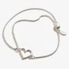 Heart Pull Chain Bracelet -Alex And Ani Bracelets Shop PC18EBH03S FRONT