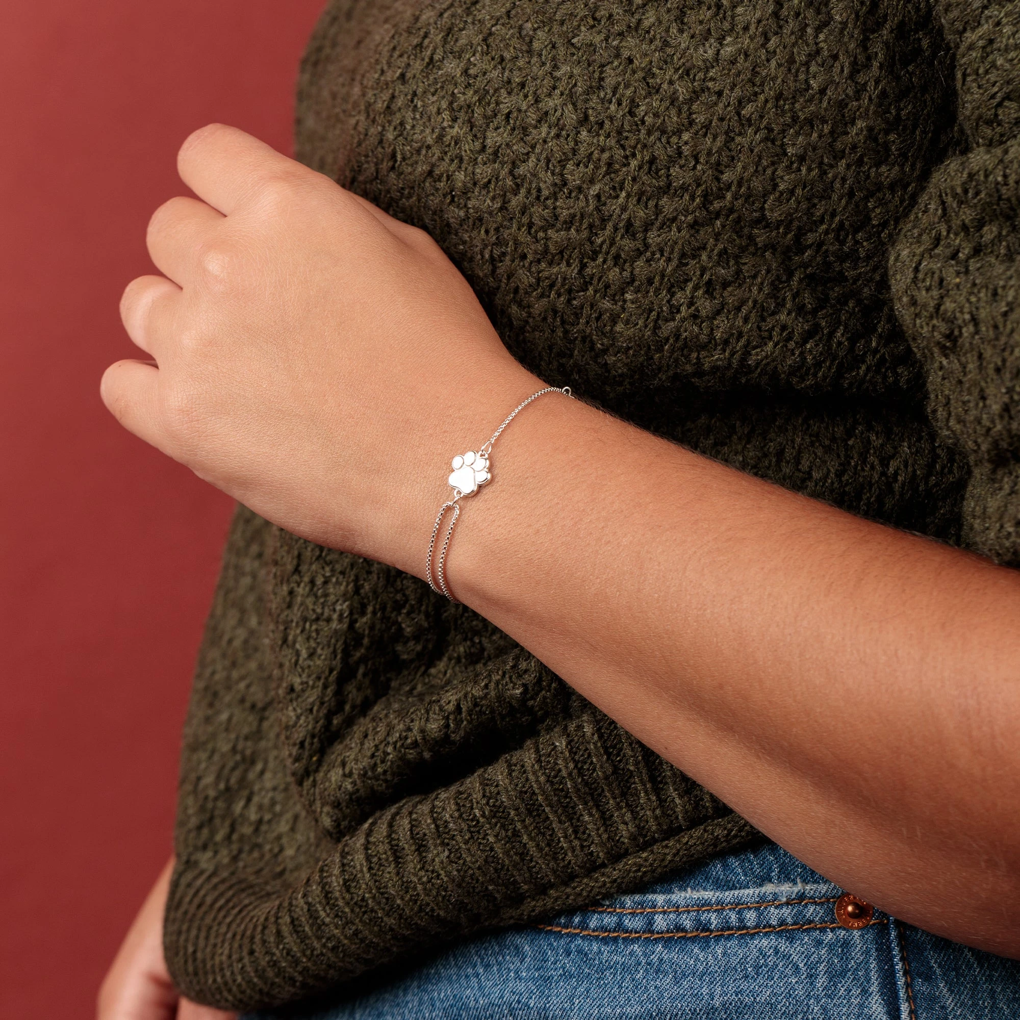 Paw Print Of Love Pull Chain Bracelet 4 Paw Print Of Love Pull Chain Bracelet - Image 2