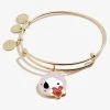 Peanuts™ Snoopy 'I Think I'm In Love' Charm Bangle 1 Peanuts™ Snoopy 'I Think I'm In Love' Charm Bangle -Alex And Ani Bracelets Shop Peanuts Snoopy I think I m in Love Front AS22PENLVSG FRONT