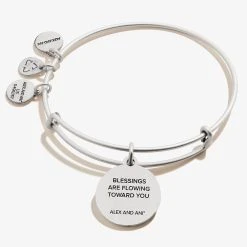 Alex And Ani Bracelets Shop -Alex And Ani Bracelets Shop Sand Dollar Charm Bangle IV Silver Back A21EBSNDRS