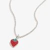 Strawberry Charm Necklace -Alex And Ani Bracelets Shop Strawberry Charm Necklace Silver Front A21ENSTRWSS