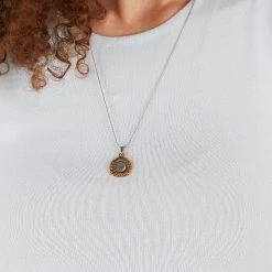 Sunflower Necklace, Expandable -Alex And Ani Bracelets Shop Sunflower Charm Necklace Expandable Silver Model A21ESNFLTTRS