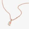 Watermelon Charm Necklace -Alex And Ani Bracelets Shop Watermelon Charm Necklace Rose Gold Front A21ENWTRSR