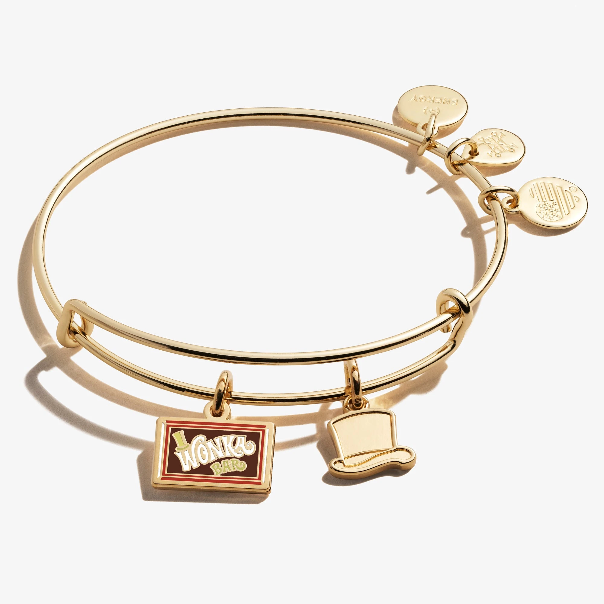 Willy Wonka Bar + Hat Duo Charm Bangle 3 Willy Wonka Bar + Hat Duo Charm Bangle