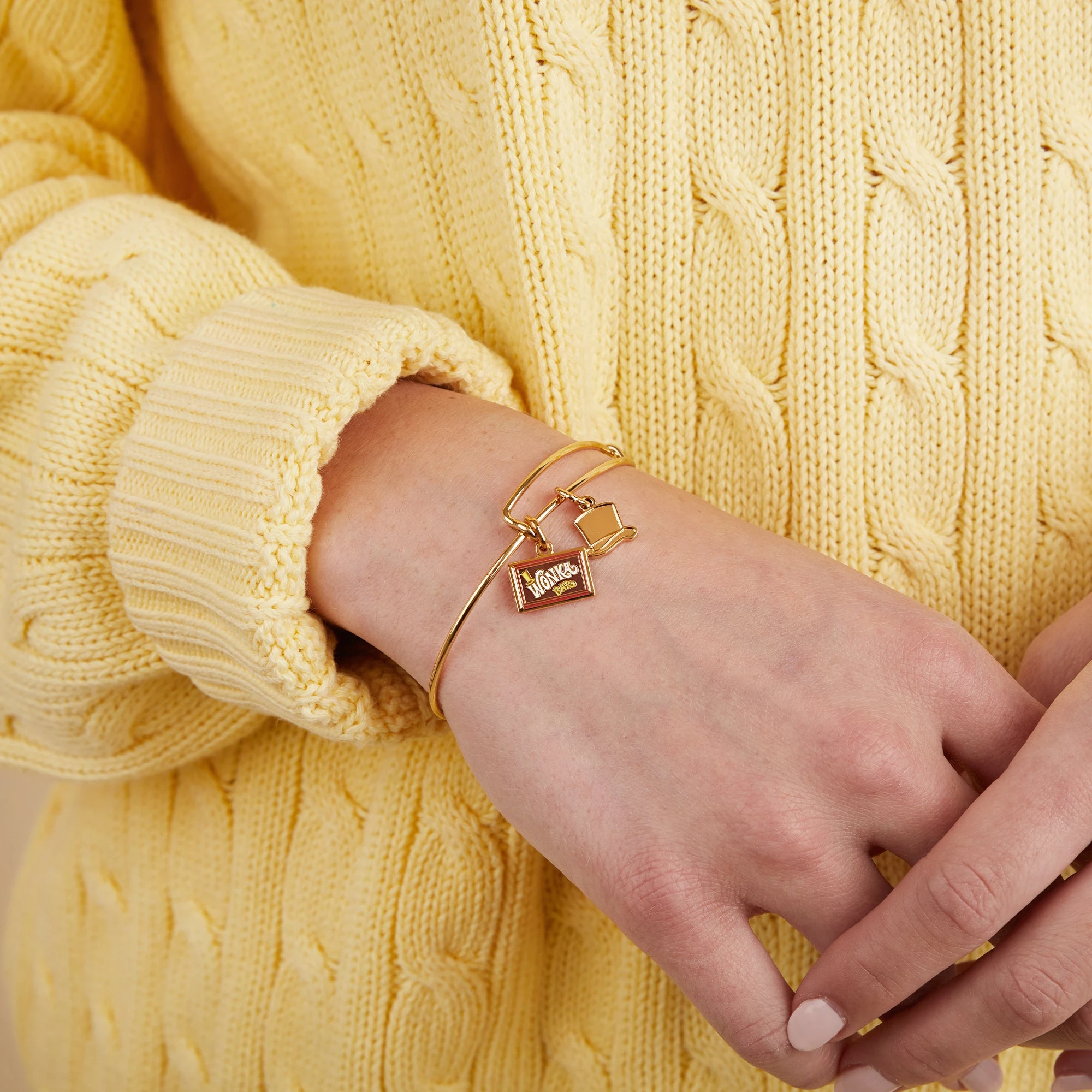 Willy Wonka Bar + Hat Duo Charm Bangle 4 Willy Wonka Bar + Hat Duo Charm Bangle - Image 2