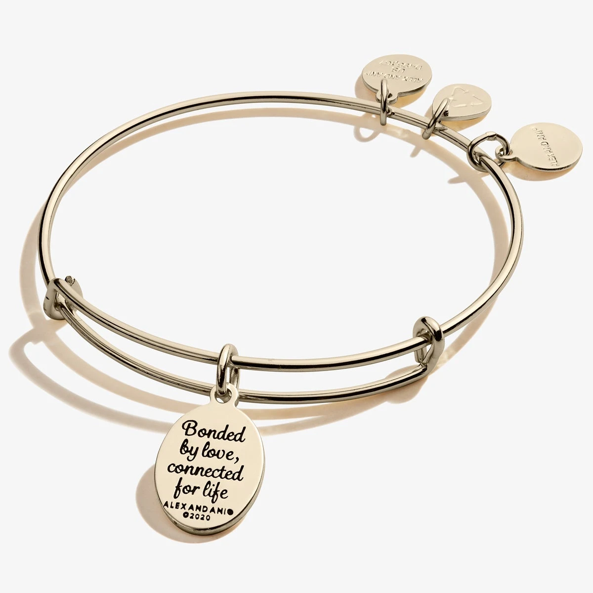 Mom Charm Bangle Bracelet, 'Bonded By Love' 7 Mom Charm Bangle Bracelet, 'Bonded By Love' - Image 5