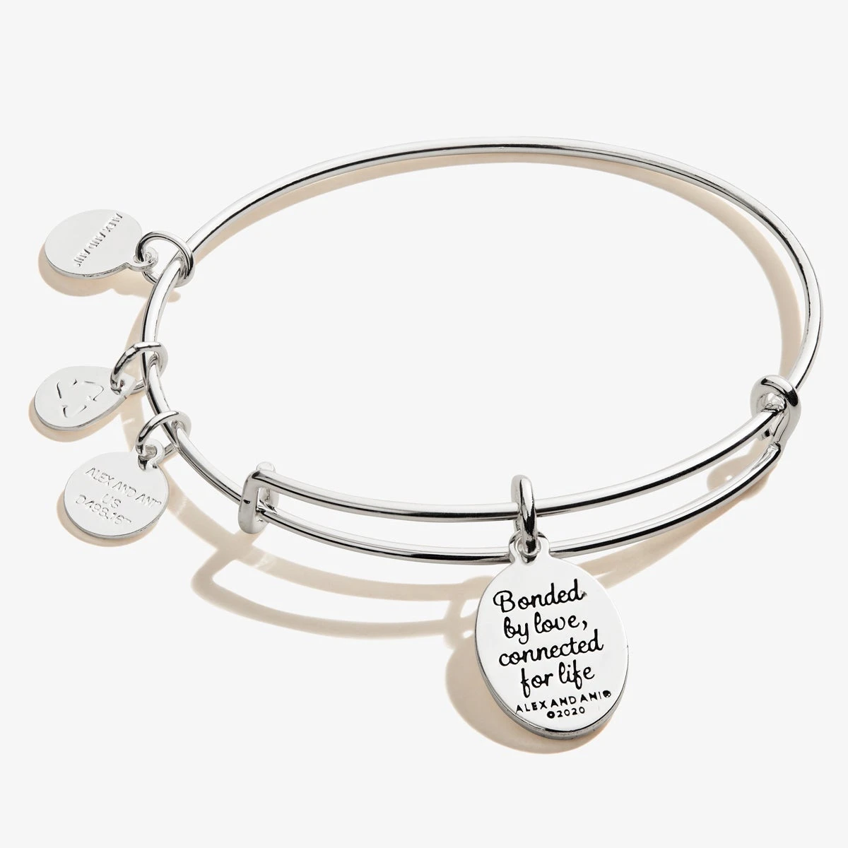 Mom Charm Bangle Bracelet, 'Bonded By Love' 5 Mom Charm Bangle Bracelet, 'Bonded By Love' - Image 3