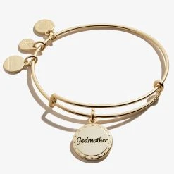 Godmother, 'My Guardian Angel' Charm Bangle 10 Godmother, 'My Guardian Angel' Charm Bangle -Alex And Ani Bracelets Shop a20bily10sag front