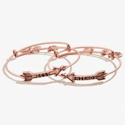 Best Friends Arrow Charm Bangles, Set Of 2 -Alex And Ani Bracelets Shop a20ebbfsetrar front v2
