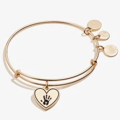 Forever Touched My Heart Charm Bangle -Alex And Ani Bracelets Shop a20ebheartsag front