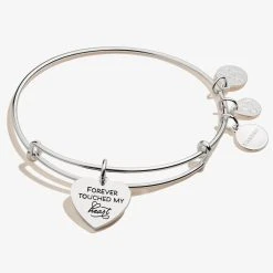 Forever Touched My Heart Charm Bangle -Alex And Ani Bracelets Shop a20ebheartsas back