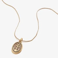 Anchor Charm Necklace 12 Anchor Charm Necklace -Alex And Ani Bracelets Shop anchor charm necklace expandable iv gold front A21ENANCHRG